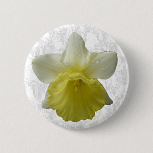 Bóton Redondo 5.08cm Botão do Daffodil do gotejamento