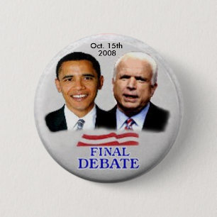 Bóton Redondo 5.08cm Botão do debate de Obama/McCain
