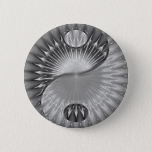 Bóton Redondo 5.08cm Botão do design da espiral de Yin Yang