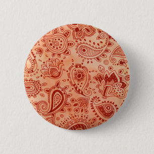 Bóton Redondo 5.08cm Botão do design do Henna
