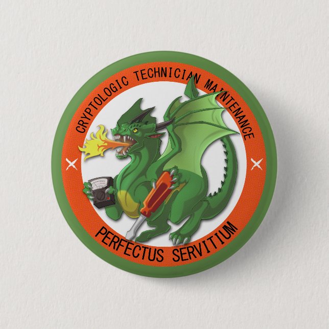 Bóton Redondo 5.08cm Botão do design do "tributo" do CTM (Frente)