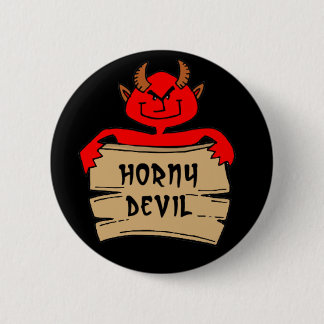 Bóton Redondo 5.08cm Botão do Diabo Horny
