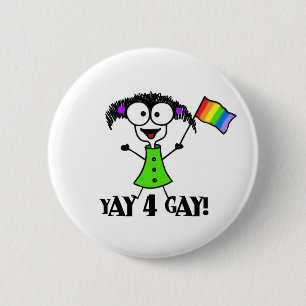 Bóton Redondo 5.08cm Botão do gay de Yay 4