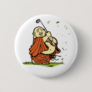 Bóton Redondo 5.08cm Botão do golfe de Buddha