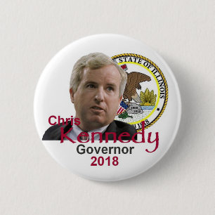 Bóton Redondo 5.08cm Botão do governador de Chris KENNEDY