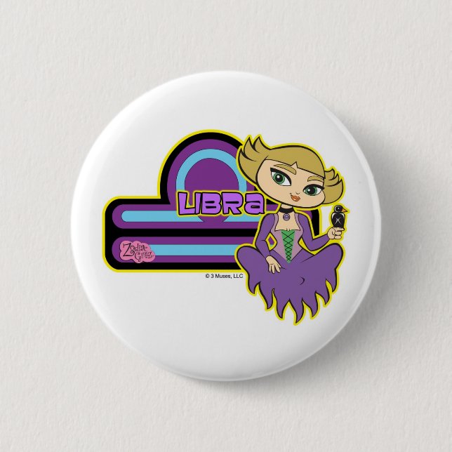 Bóton Redondo 5.08cm Botão do Libra (Frente)