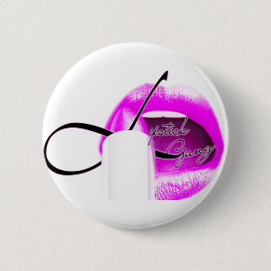 Bóton Redondo 5.08cm botão do #lipstickgang