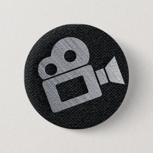 BÓTON REDONDO 5.08CM BOTÃO DO LOGOTIPO DA CÂMERA DOS PRESENTES