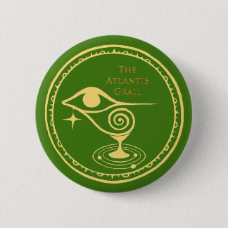 Bóton Redondo 5.08cm Botão do Logotipo Grail da Atlantis - Quadrante Ve