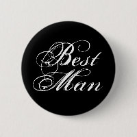 Botão do Melhor Homem em Preto