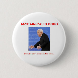 Bóton Redondo 5.08cm Botão do monstro do debate de McCain