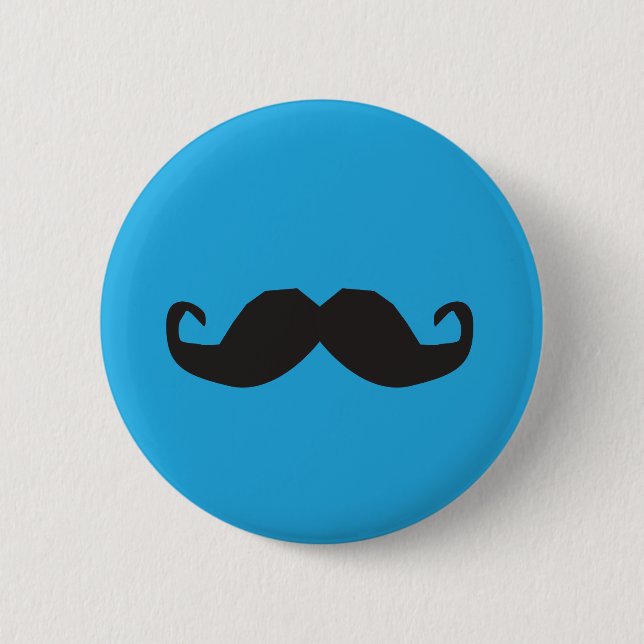 Bóton Redondo 5.08cm Botão do Moustache (Frente)