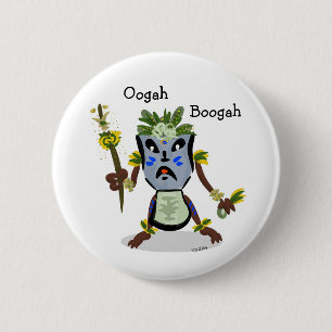 Bóton Redondo 5.08cm Botão do nativo de Tiki Hito