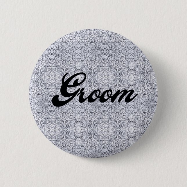 Bóton Redondo 5.08cm Botão do noivo (Frente)