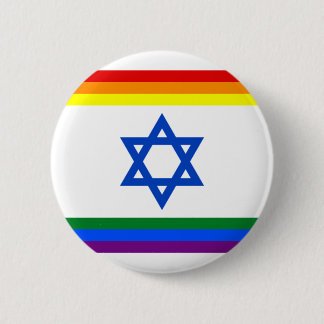 Bóton Redondo 5.08cm Botão do orgulho de Israel LGBT