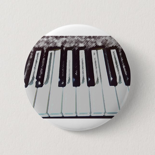 Bóton Redondo 5.08cm Botão do piano (Frente)