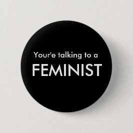 Bóton Redondo 5.08cm Botão do Pro-Feminismo