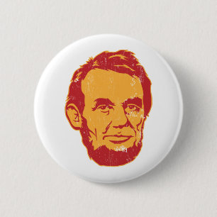 Bóton Redondo 5.08cm Botão do retrato de Abraham Lincoln