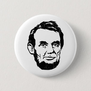 Bóton Redondo 5.08cm Botão do retrato de Abraham Lincoln