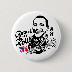 Bóton Redondo 5.08cm Botão do rolo de Barack N