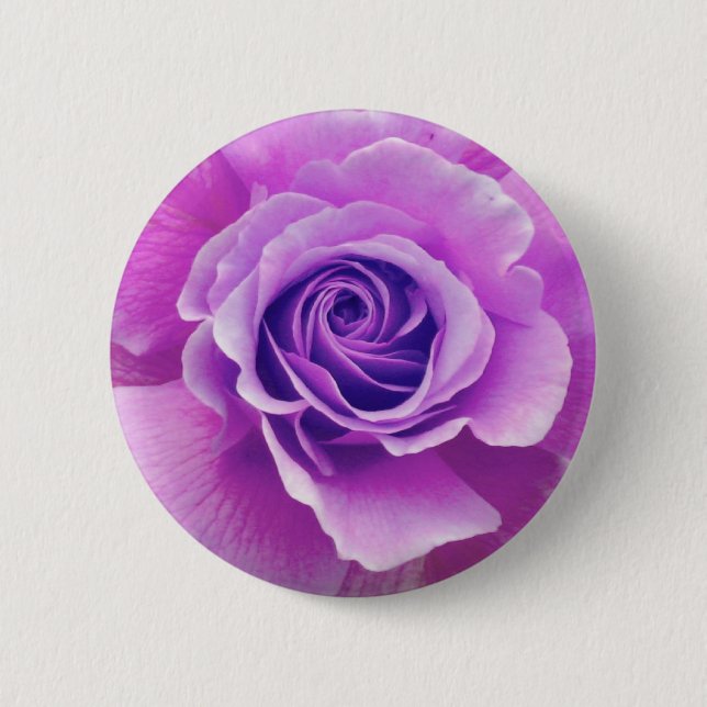 Bóton Redondo 5.08cm Botão do rosa do roxo (Frente)