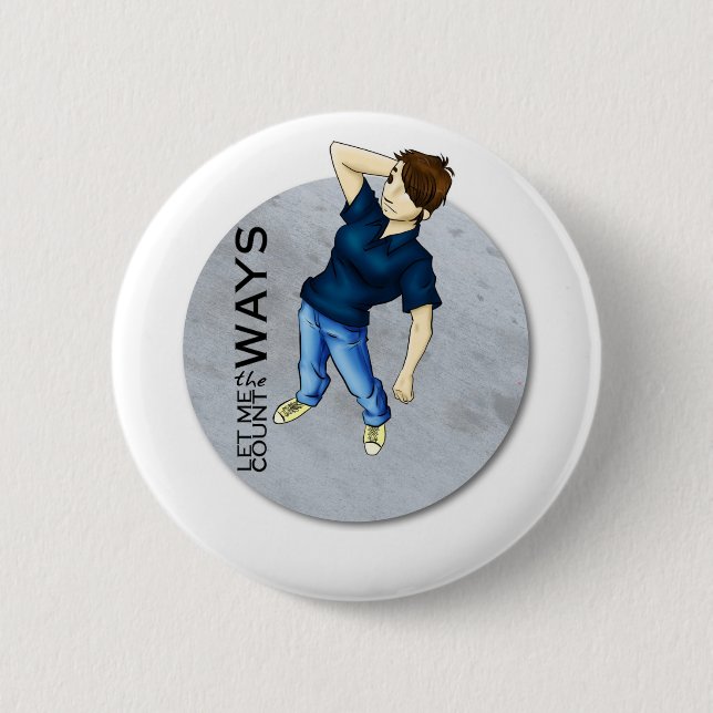 Bóton Redondo 5.08cm Botão do rubi (Frente)