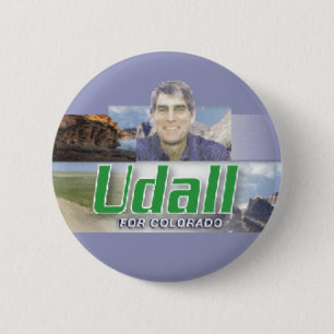 Bóton Redondo 5.08cm Botão do Senado de UDALL Colorado