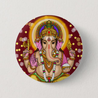 Bóton Redondo 5.08cm Botão do Senhor Ganesha