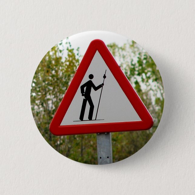 Bóton Redondo 5.08cm Botão do sinal do peregrino (Frente)