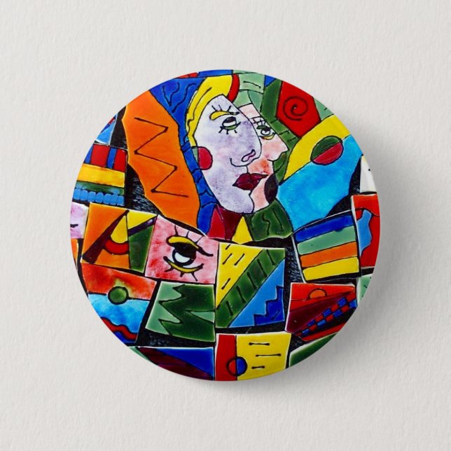 Bóton Redondo 5.08cm Botão dos DooDles (Frente)