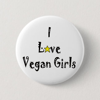 Bóton Redondo 5.08cm Botão dos Vegans do amor