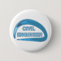 Botão Engenheiro Civil Azul