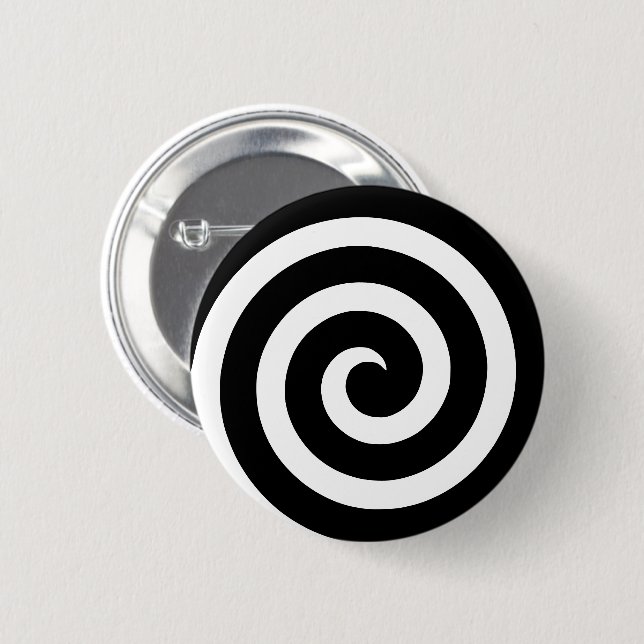 Bóton Redondo 5.08cm Botão Espiral para Hipnose e Hipnotistos (Frente & Verso)