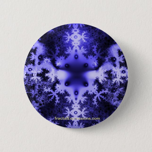 Bóton Redondo 5.08cm Botão - Esponja Fractal (Frente)