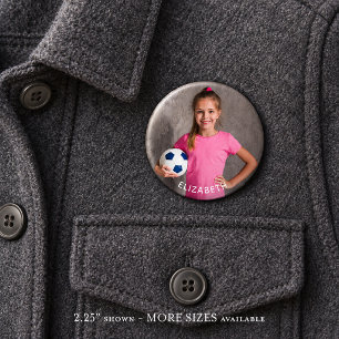 Bóton Redondo 5.08cm Botão Esportivo de Foto Personalizada