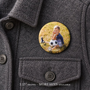 Bóton Redondo 5.08cm Botão Esportivo de Foto Personalizada