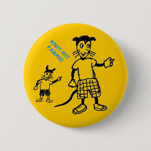 Bóton Redondo 5.08cm Botão estranho dos animais