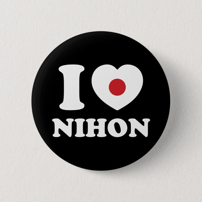 BÓTON REDONDO 5.08CM BOTÃO "EU HEART" NIHON (Frente)