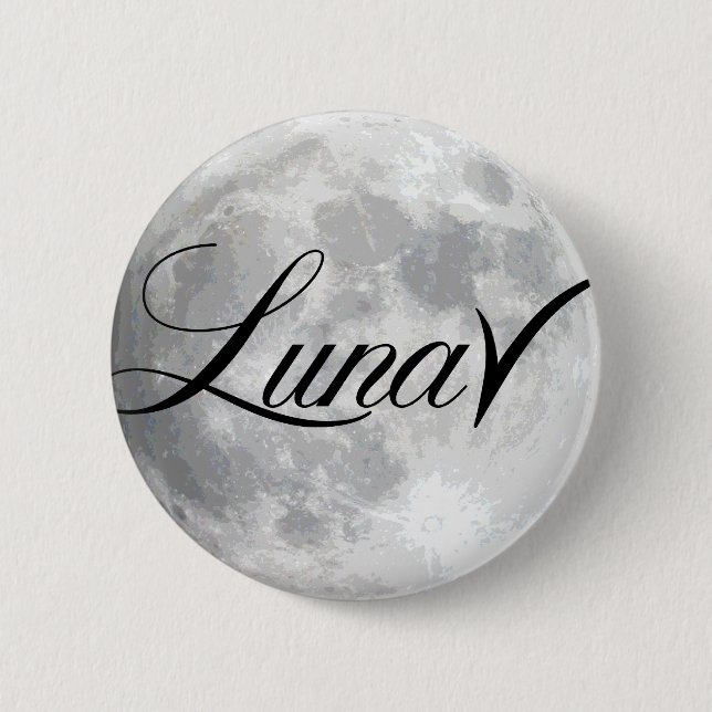 Bóton Redondo 5.08cm Botão excêntrico da lua (Frente)
