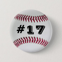 Bóton Redondo 5.08cm Botão favorito #2 do basebol do jogador