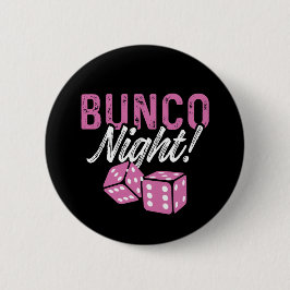 Bóton Redondo 5.08cm Botão Favoritos para festas Bunco Noite Rosa