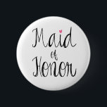 Bóton Redondo 5.08cm Botão feito sob encomenda da madrinha de casamento<br><div class="desc">Botão feito sob encomenda da madrinha de casamento do roteiro do divertimento do fundo.  A cor do fundo pode ser personalizada. :)</div>