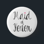 Bóton Redondo 5.08cm Botão feito sob encomenda da madrinha de casamento<br><div class="desc">Botão feito sob encomenda da madrinha de casamento do roteiro do divertimento do fundo.  A cor do fundo pode ser personalizada. :)</div>