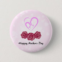 Botão Feliz Dia das Mães