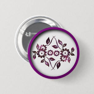 Bóton Redondo 5.08cm Botão Flor