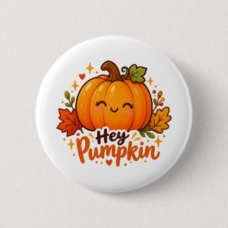 Bóton Redondo 5.08cm Botão Fofo Ei Abóbora Outono Halloween