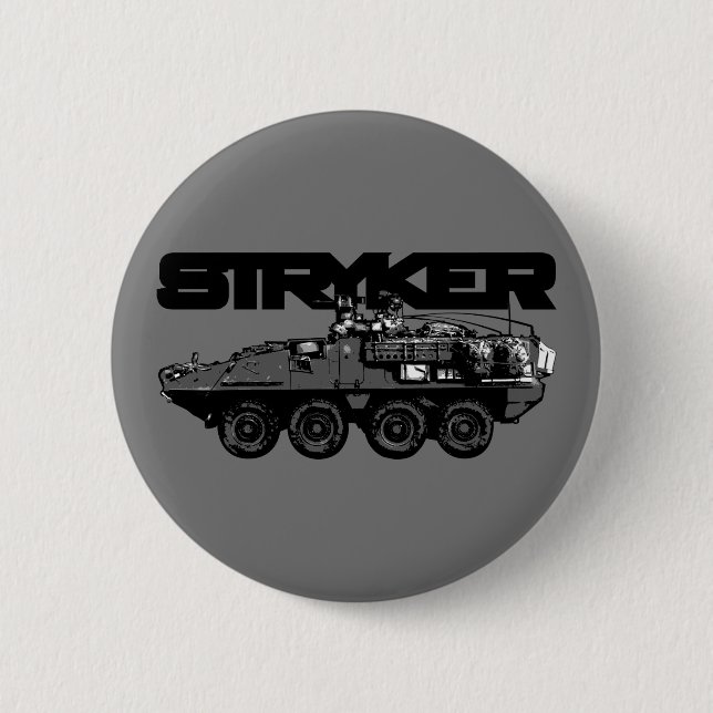 Bóton Redondo 5.08cm Botão Forrado do Stryker (Frente)