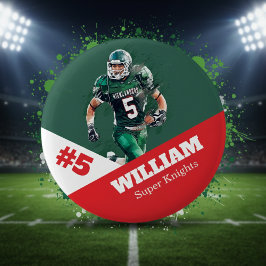 Bóton Redondo 5.08cm Botão fotodesportivo personalizado / futebol por p