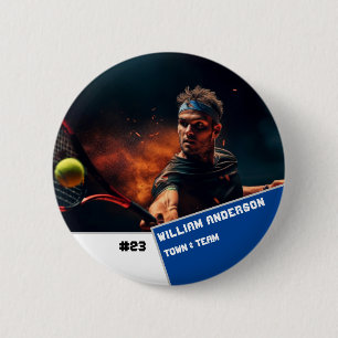Bóton Redondo 5.08cm Botão fotográfico personalizado / jogador de Tênis