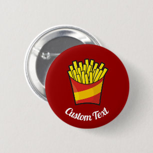Bóton Redondo 5.08cm Botão Fries Francês
